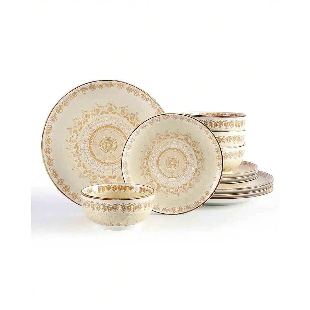 Dinnerware Sets Service For 4, 12 Pcs Porcelain Plates And Bowls For Kitchen, Housewaring Gift, Chip And ch Resistant Dish
Dinnerware Sets Service For 4, 12 Pcs Porcelain Plates And Bowls For Kitchen, Housewaring Gift, Chip And ch Resistant Dish