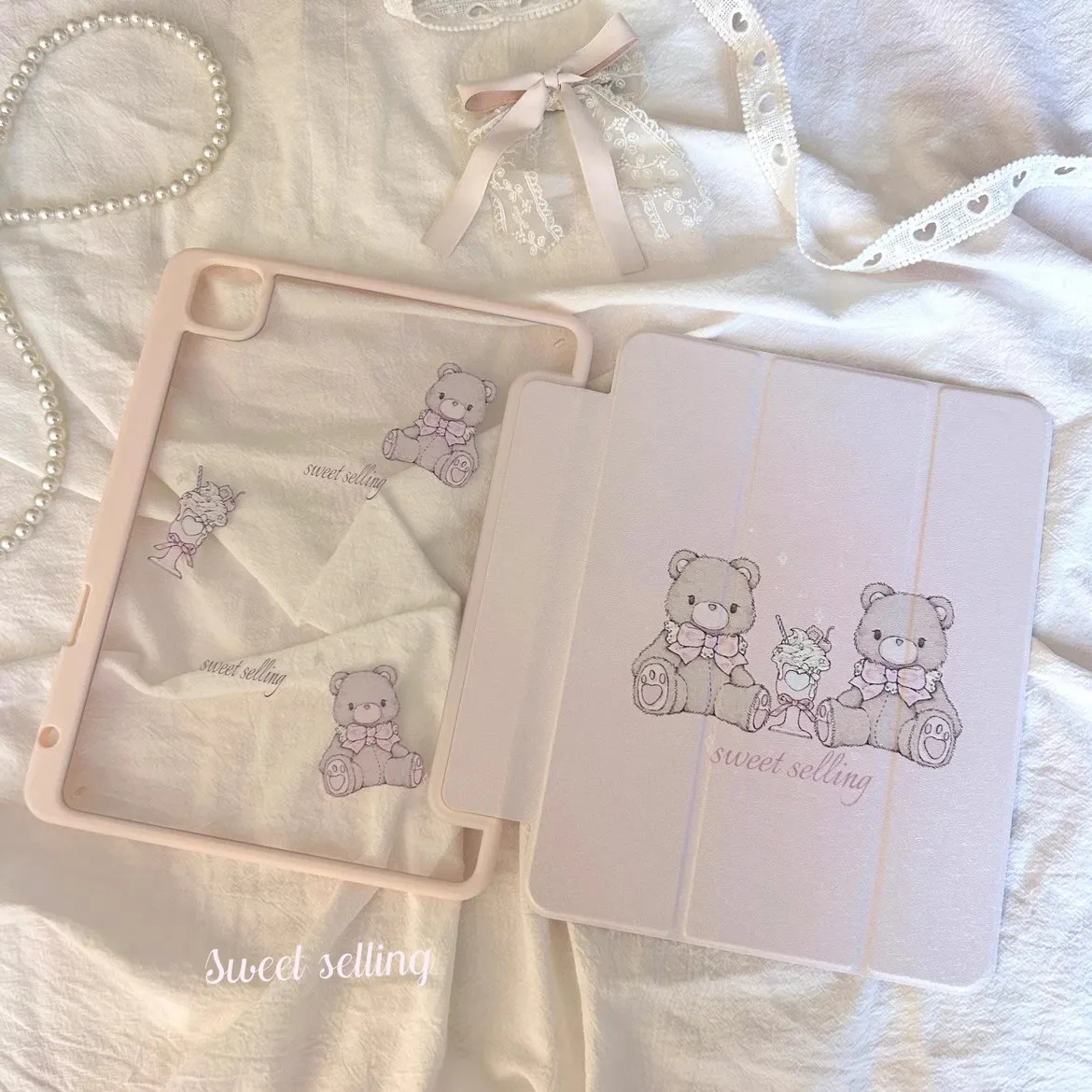 Korean Kawaii Bear New Tablet Case For iPad Pro 11 12.9in 13 M4 9.7 10.2 5/6th 7/8/9 10 11th MINI 6 7 Air 5 6 7 Trifold Case
Korean Kawaii Bear New Tablet Case For iPad Pro 11 12.9in 13 M4 9.7 10.2 5/6th 7/8/9 10 11th MINI 6 7 Air 5 6 7 Trifold Case