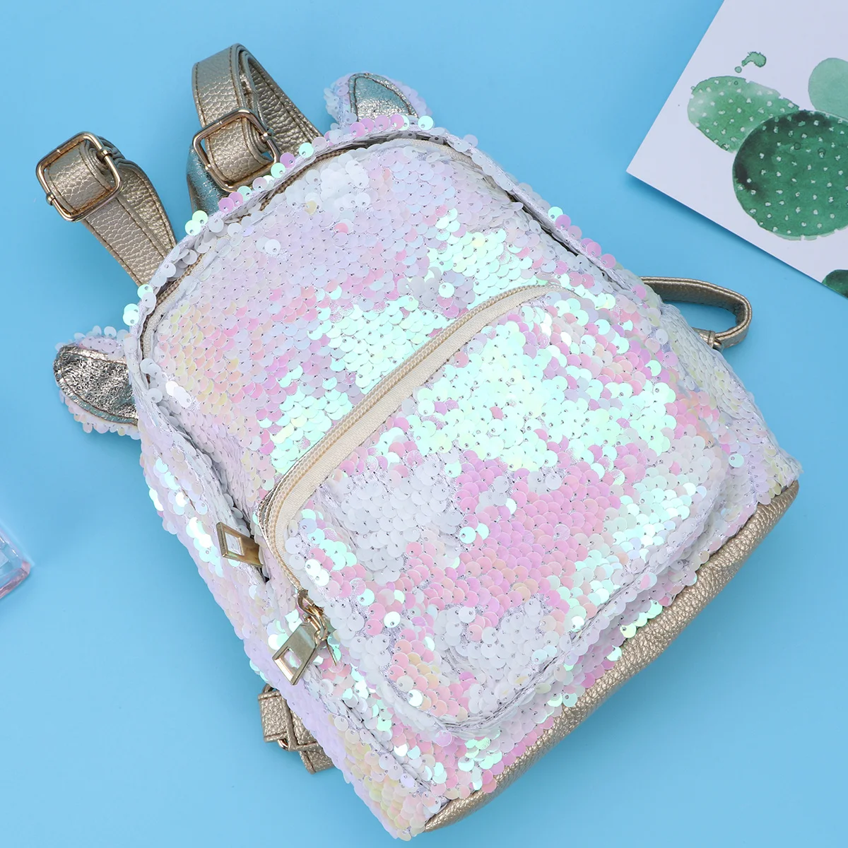 Sequins Unicorn Backpack PU Material Large Capacity Casual Daypack Travel School Bag Women Student Campus Bag Fashionable
Sequins Unicorn Backpack PU Material Large Capacity Casual Daypack Travel School Bag Women Student Campus Bag Fashionable
