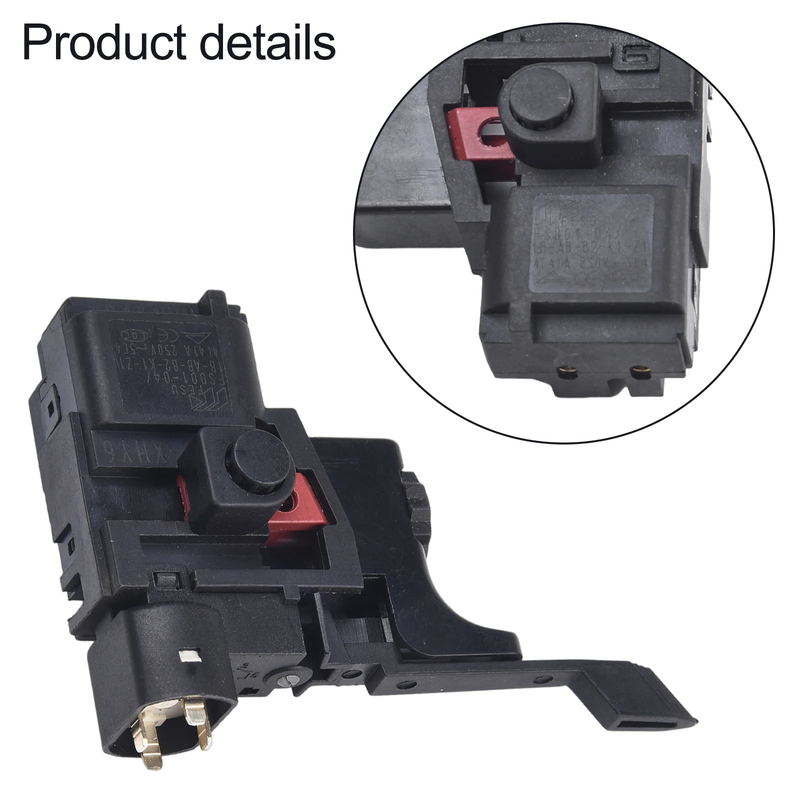 Replacement On/Off Switch for Bosch For GBM132RE For PBH240RE For GBH2SR For PSB500R For GSB182RE Easy Installation
Replacement On/Off Switch for Bosch For GBM132RE For PBH240RE For GBH2SR For PSB500R For GSB182RE Easy Installation