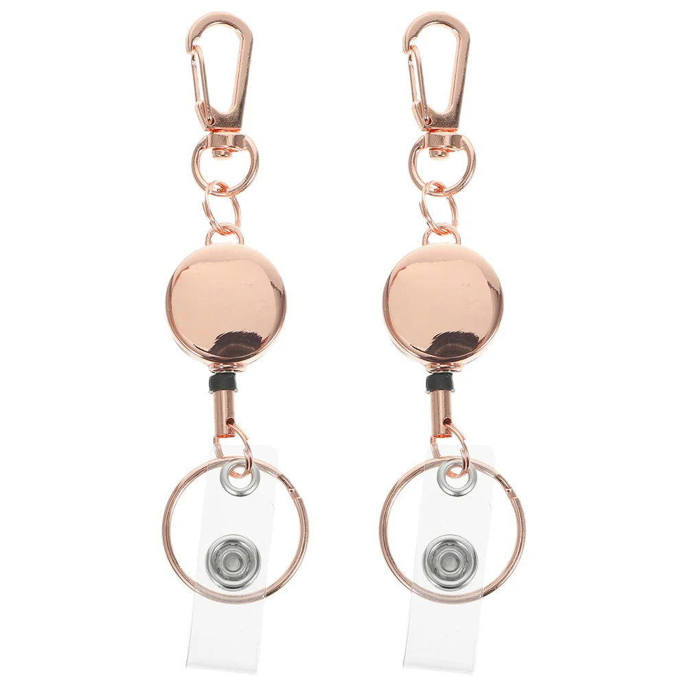 2pcs Multi-Use Key Chain Telescopic Badge Holder Retractable Id Card Clip Zinc Alloy Belt Reel For Keys Name Cards Id Holder
2pcs Multi-Use Key Chain Telescopic Badge Holder Retractable Id Card Clip Zinc Alloy Belt Reel For Keys Name Cards Id Holder