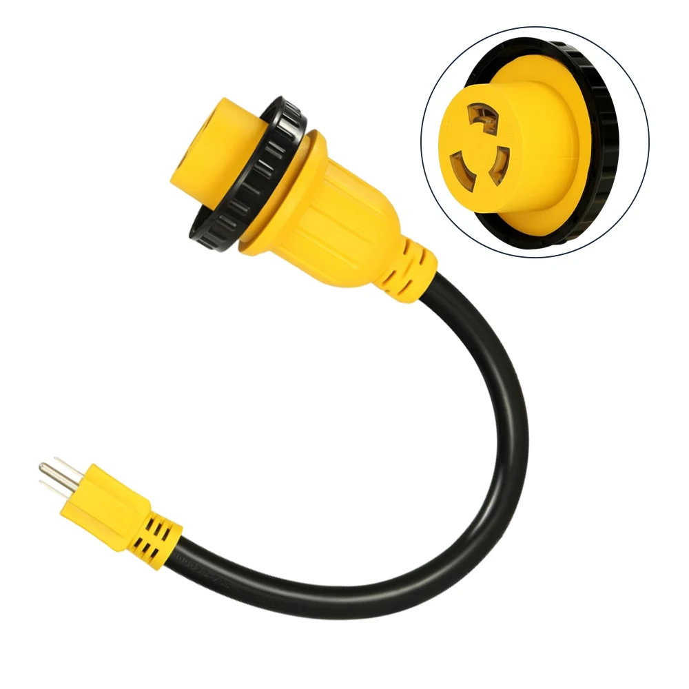 Желтый с черным поворотным кольцом-переходником для автофургона с поворотной фиксацией для разъемов NEMA 5-15P на бытовых электропитаниях
Желтый с черным поворотным кольцом-переходником для автофургона с поворотной фиксацией для разъемов NEMA 5-15P на бытовых электропитаниях