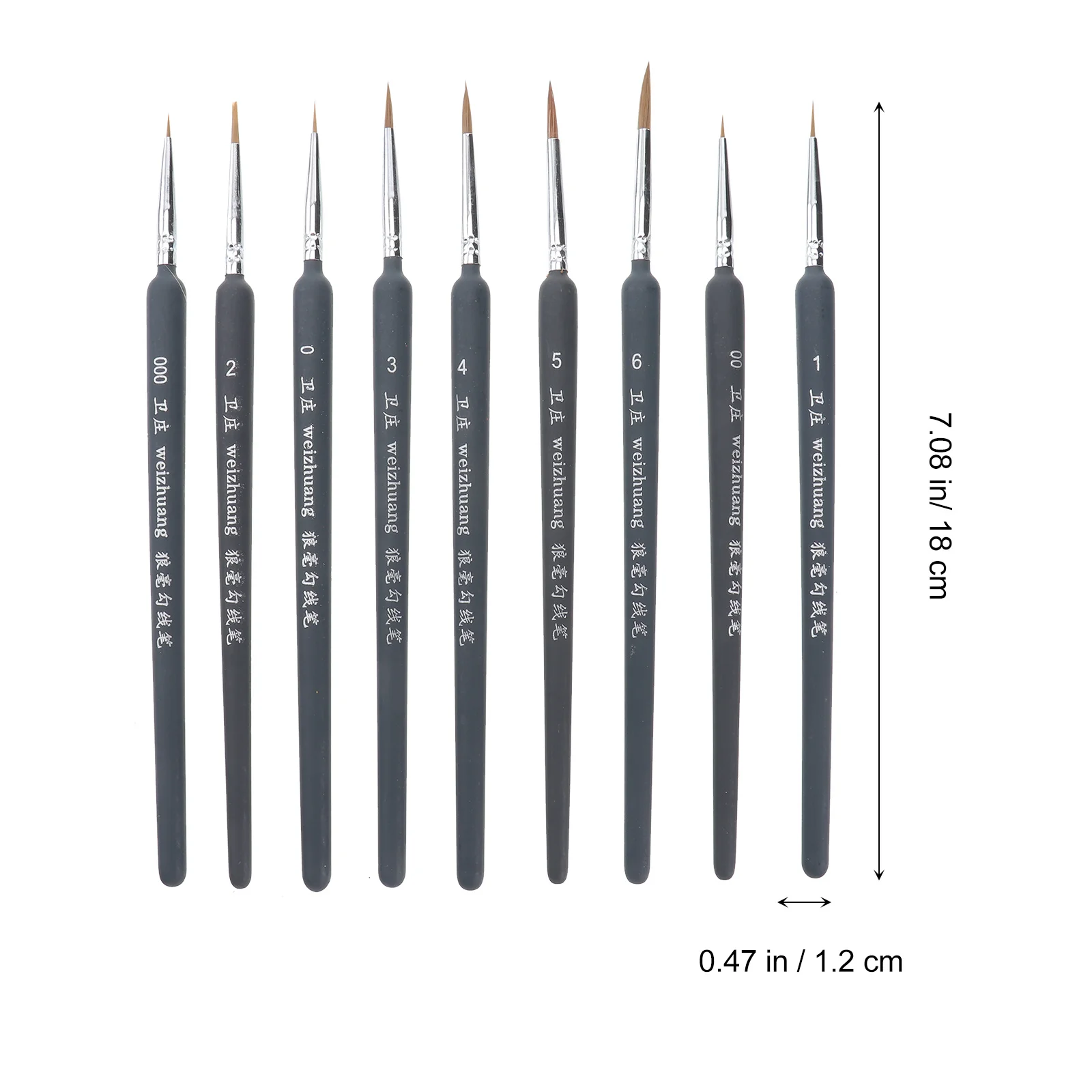9Pcs Wolf Hair Detail Paint Brush Set Durable Fine Detailing Pens for Acrylic Watercolor Gouache Oil Painting Detail Paint Brush 
9Pcs Wolf Hair Detail Paint Brush Set Durable Fine Detailing Pens for Acrylic Watercolor Gouache Oil Painting Detail Paint Brush