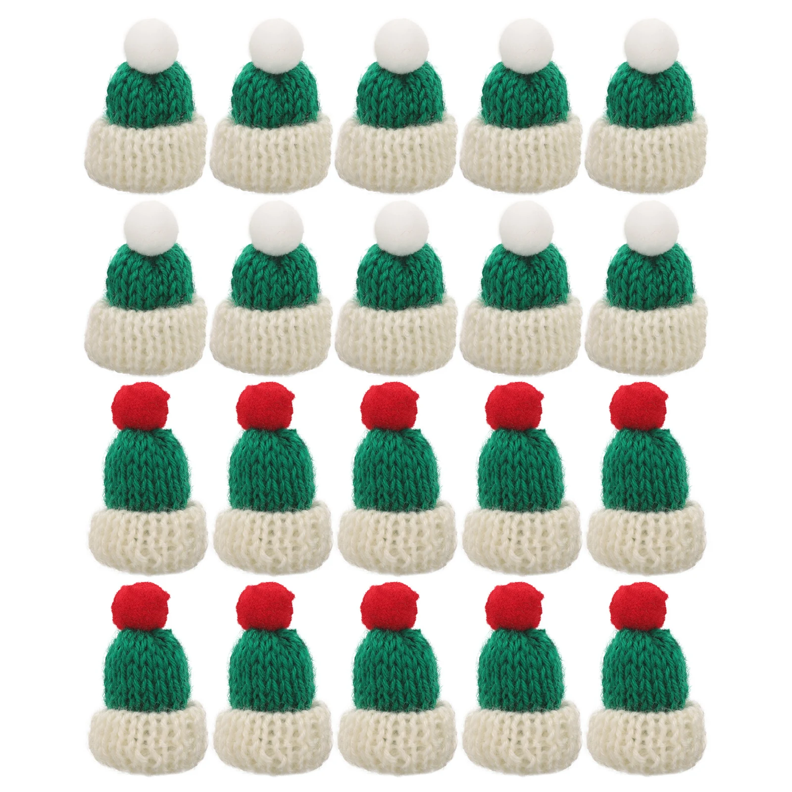 20pcs Mini Knit Hats Woolen Yarn Tiny Hat Ornaments for DIY Crafts Reusable Safe Skin Friendly Christmas Decorations 
20pcs Mini Knit Hats Woolen Yarn Tiny Hat Ornaments for DIY Crafts Reusable Safe Skin Friendly Christmas Decorations