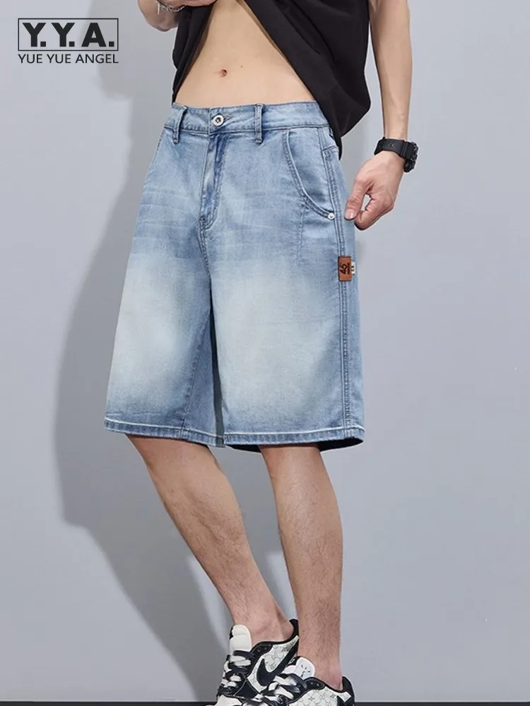 Summer Mens New Style Thin Straight-Leg Shorts Cool Loose Fit Casual Mid Waist Pockets Fashion Youthful Knee Length Short Jeans
Summer Mens New Style Thin Straight-Leg Shorts Cool Loose Fit Casual Mid Waist Pockets Fashion Youthful Knee Length Short Jeans