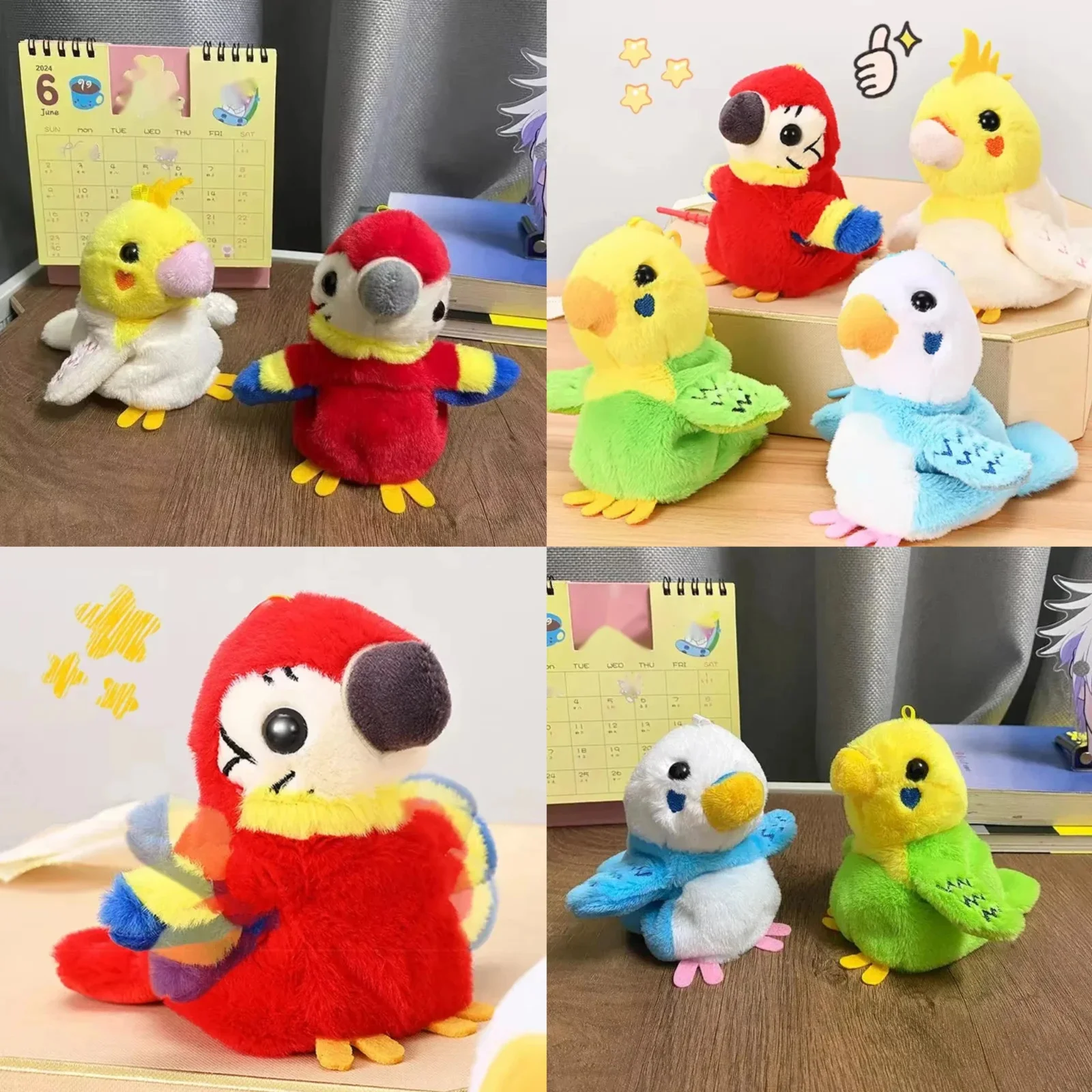 Electric Screams Parrots Moving Wings Cute Simulation Parrot Bird Plush Stuffed Doll Bag Keychain Pendant Decoration Toy Gift
Electric Screams Parrots Moving Wings Cute Simulation Parrot Bird Plush Stuffed Doll Bag Keychain Pendant Decoration Toy Gift