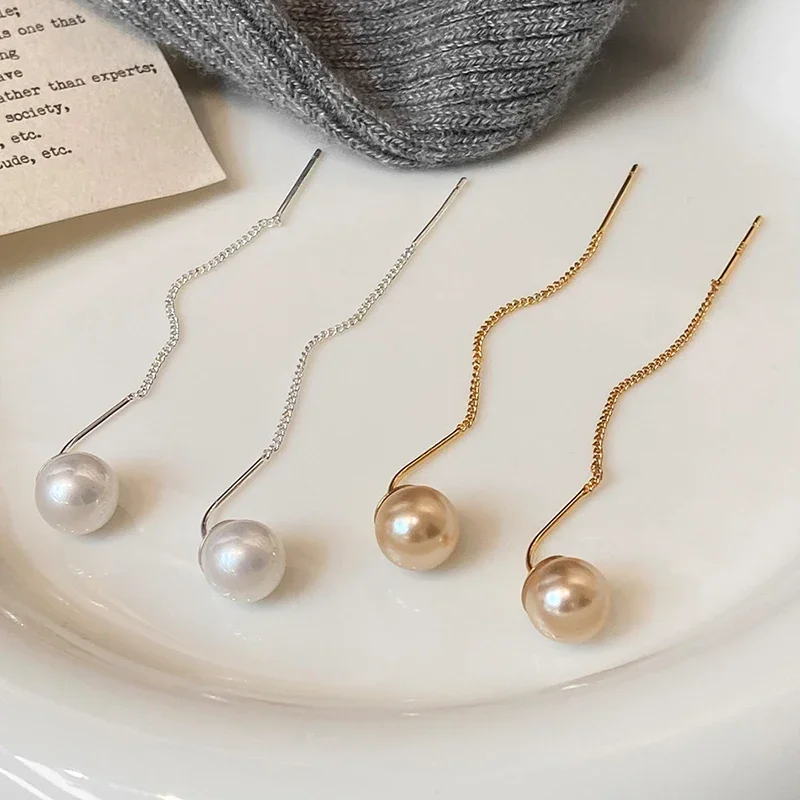 PONYKISS 925 Sterling Silver 18K Gold Pearl Tassel Drop Earrings for Women Trendy Round Fine Jewelry Minimalist Accessories
PONYKISS 925 Sterling Silver 18K Gold Pearl Tassel Drop Earrings for Women Trendy Round Fine Jewelry Minimalist Accessories