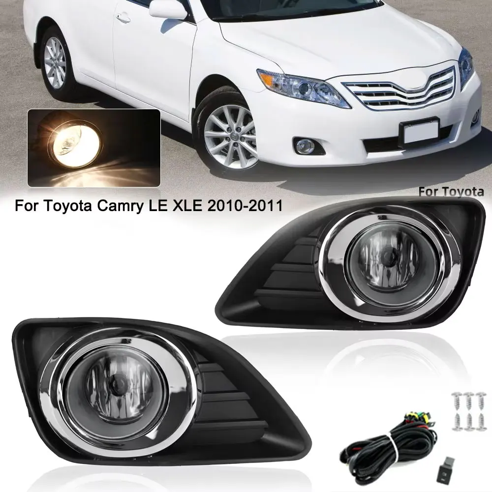 Fog Lights for Toyota Camry XV40 2010 2011 LED Headlight Chrome Fog Lamp Cover Grill Bezel Switch trim Car Accessories
Fog Lights for Toyota Camry XV40 2010 2011 LED Headlight Chrome Fog Lamp Cover Grill Bezel Switch trim Car Accessories