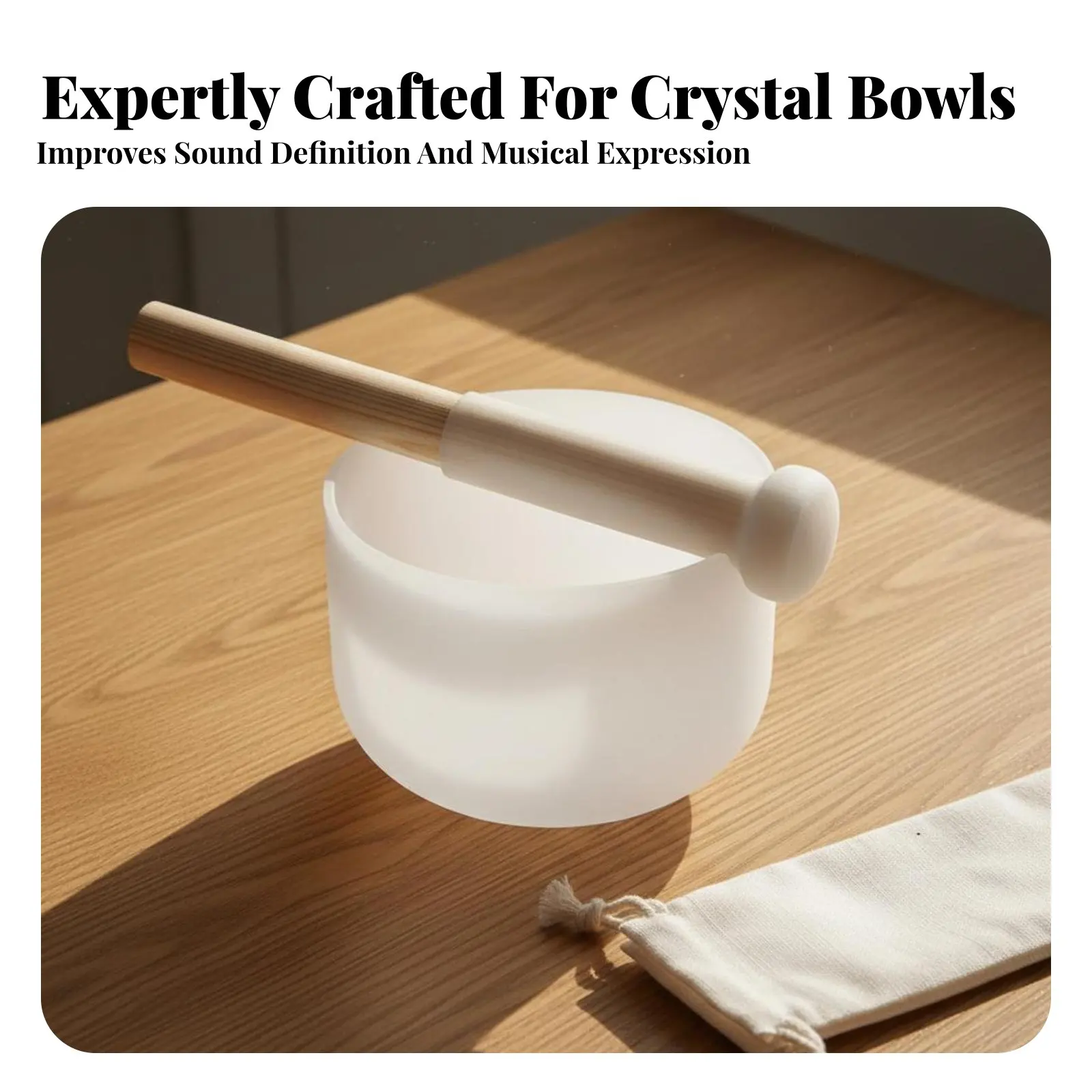 Crystal Singing Bowl Mallet Crystal Bowl Resonance Striker for Sound Healing Energy Cleansing Tools
Crystal Singing Bowl Mallet Crystal Bowl Resonance Striker for Sound Healing Energy Cleansing Tools