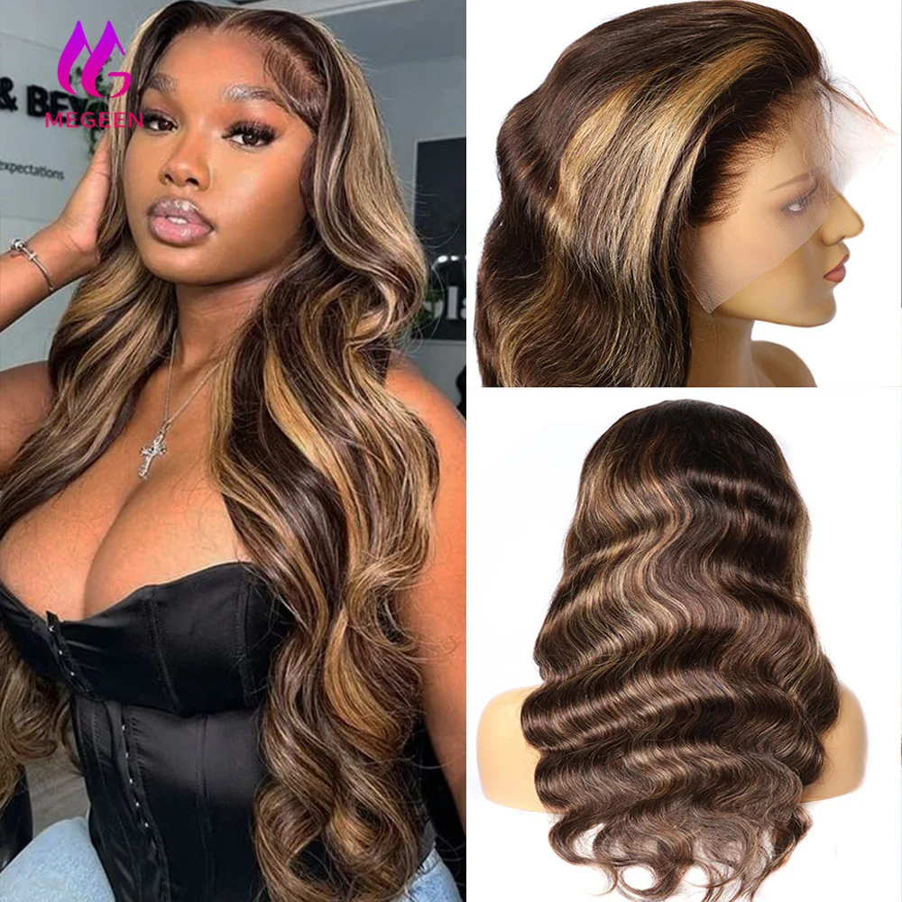 Megeen Highlight P4/27 Colored Body Wave 13X4 Lace Frontal Wigs 100% Human Hair Pre Plucked Honey Blonde 13x4 Lace Front Wigs
Megeen Highlight P4/27 Colored Body Wave 13X4 Lace Frontal Wigs 100% Human Hair Pre Plucked Honey Blonde 13x4 Lace Front Wigs