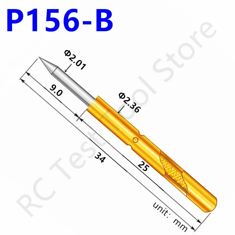 20/100PCS P156-B Copper Nickel Plated Spring Test Probe P156-B1 Test Pin PogoPin Dia 2.36mm Length 34mm Sharp Tip Head Dia2.01mm
20/100PCS P156-B Copper Nickel Plated Spring Test Probe P156-B1 Test Pin PogoPin Dia 2.36mm Length 34mm Sharp Tip Head Dia2.01mm