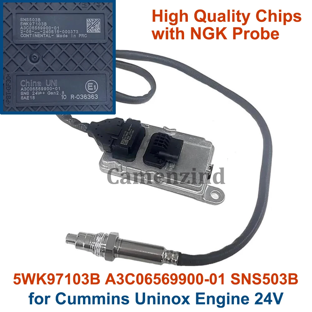 5WK97103B High Quality Nitrogen Nox Oxygen Sensor for Cummins Uninox Auto Part 24V A3C06569900-01 SNS503B , New
5WK97103B High Quality Nitrogen Nox Oxygen Sensor for Cummins Uninox Auto Part 24V A3C06569900-01 SNS503B , New