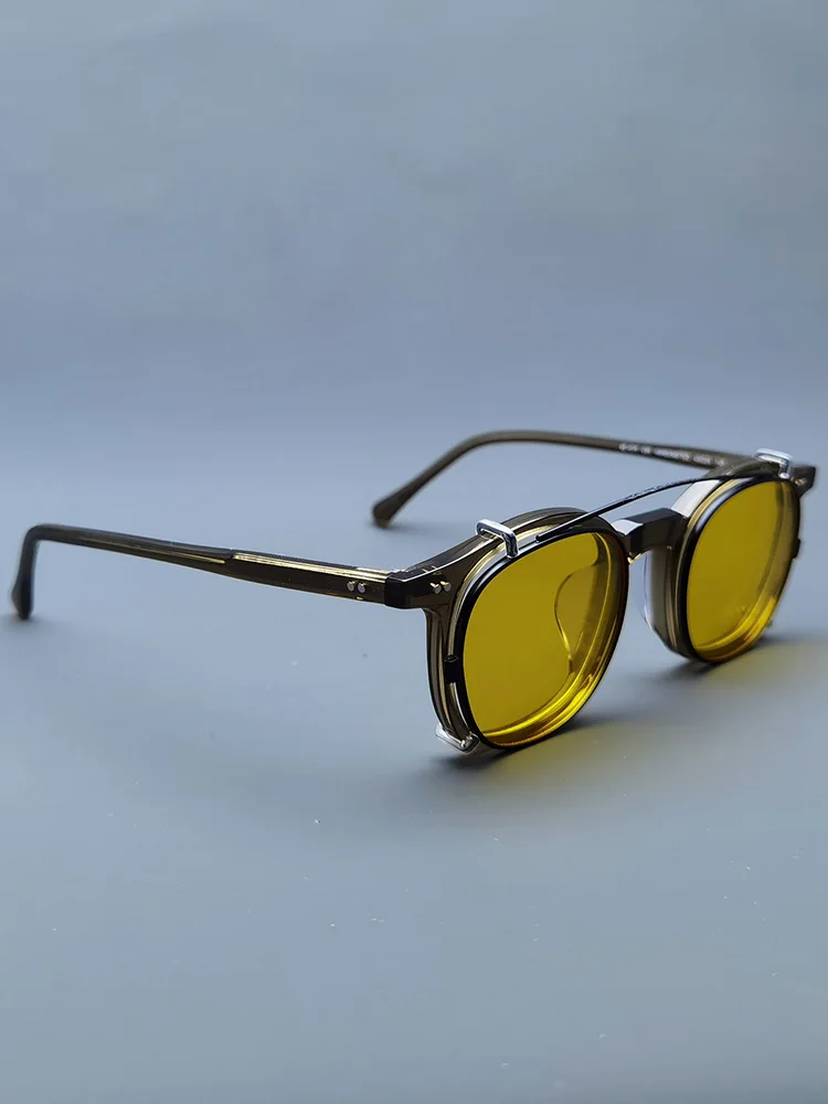 Очки в квадратной оправе в стиле ретро, поляризационные солнцезащитные очки, неизолируемый материал доски, дизайн «два в одном», защита от ультрафиолета 
Очки в квадратной оправе в стиле ретро, поляризационные солнцезащитные очки, неизолируемый материал доски, дизайн «два в одном», защита от ультрафиолета