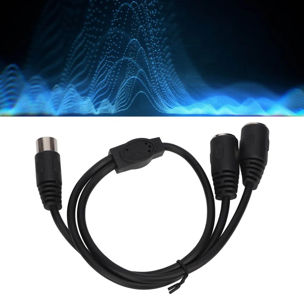 High Accuracy DIN 5 Pin Male to 2 DIN 5 Pin Female Cable 1.6ft MIDI Sync Breakout Cable Y Splitter Cable
High Accuracy DIN 5 Pin Male to 2 DIN 5 Pin Female Cable 1.6ft MIDI Sync Breakout Cable Y Splitter Cable