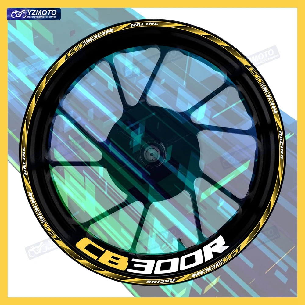 Для мотоцикла Honda CB300R CB 300 R 17-дюймовая наклейка на переднюю и заднюю ступицу колеса, светоотражающая модифицированная декоративная наклейка на обод
Для мотоцикла Honda CB300R CB 300 R 17-дюймовая наклейка на переднюю и заднюю ступицу колеса, светоотражающая модифицированная декоративная наклейка на обод