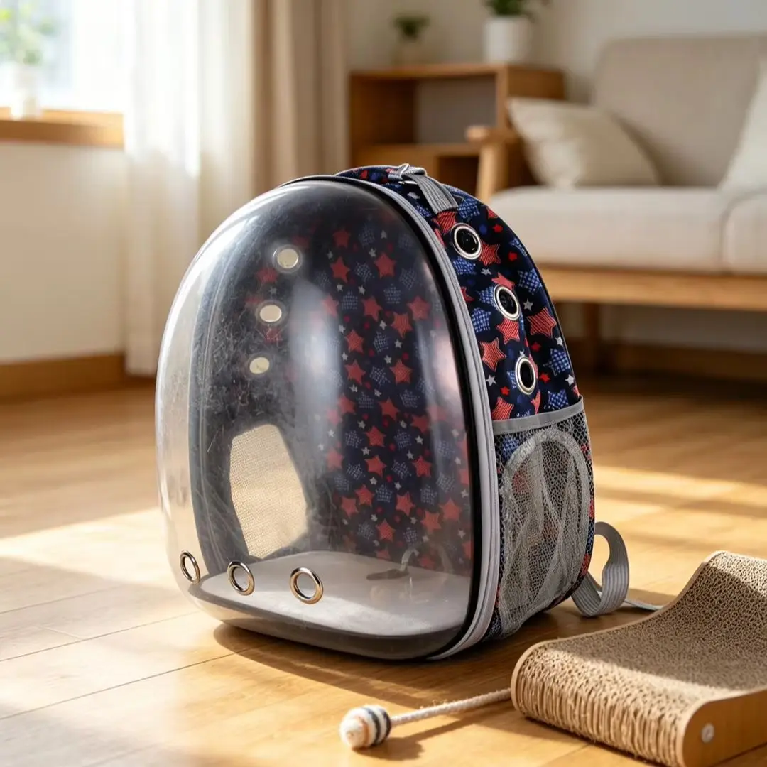 Eco Friendly Foldable Transparent Oxford Cat Backpack Fashionable Solid Pet Carrier with Zipper Collapsible Shoulder Bag for Ven
Eco Friendly Foldable Transparent Oxford Cat Backpack Fashionable Solid Pet Carrier with Zipper Collapsible Shoulder Bag for Ven