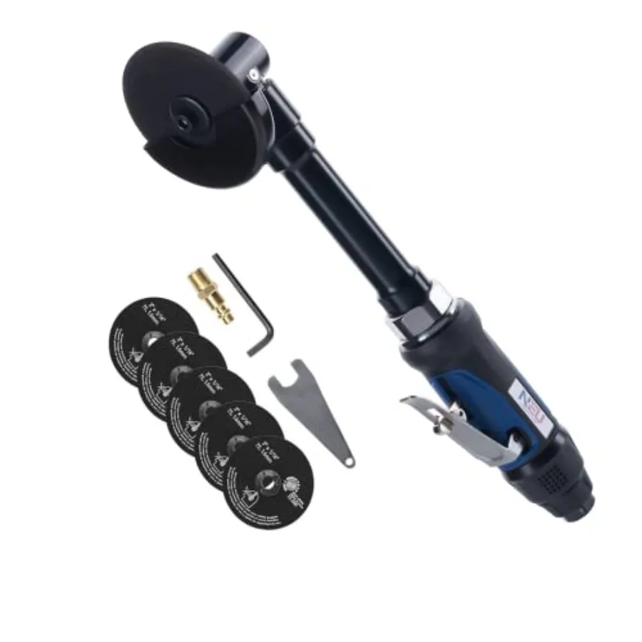 Air Cut off Tool 3 inch Cut off Tool 18000RPM 360-degree guard Extended Handle Apply to Cutting Various Materials
Air Cut off Tool 3 inch Cut off Tool 18000RPM 360-degree guard Extended Handle Apply to Cutting Various Materials