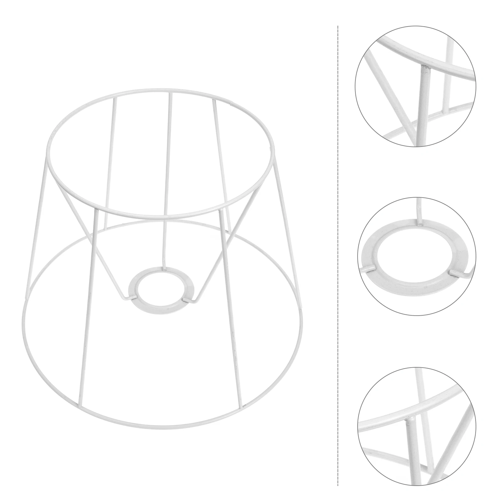 E27 Lampshade Frames Round Wire Cage Guard for Desk Chandelier Light Cover Shade Holder Iron Material Simple Style
E27 Lampshade Frames Round Wire Cage Guard for Desk Chandelier Light Cover Shade Holder Iron Material Simple Style