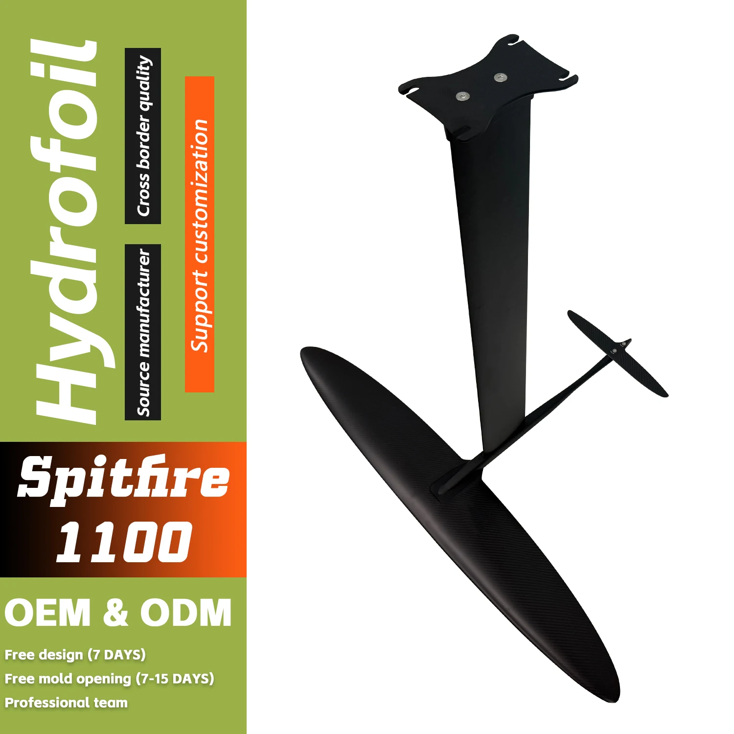 2026 High Quality Spitfire 1100 Carbon Hydrofoil Wingfoil Surfing, Winging, SUP Foiling, Stable Performance In Turns And Pumping
2026 High Quality Spitfire 1100 Carbon Hydrofoil Wingfoil Surfing, Winging, SUP Foiling, Stable Performance In Turns And Pumping