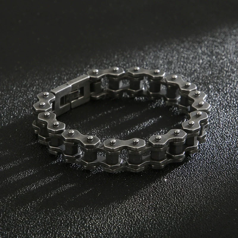 Locomotive Men Punk Rock Bicycle Chain Bracelet Wristband Fashion Stainless Steel Motorcycle Bracelets Male Pulseira
Locomotive Men Punk Rock Bicycle Chain Bracelet Wristband Fashion Stainless Steel Motorcycle Bracelets Male Pulseira