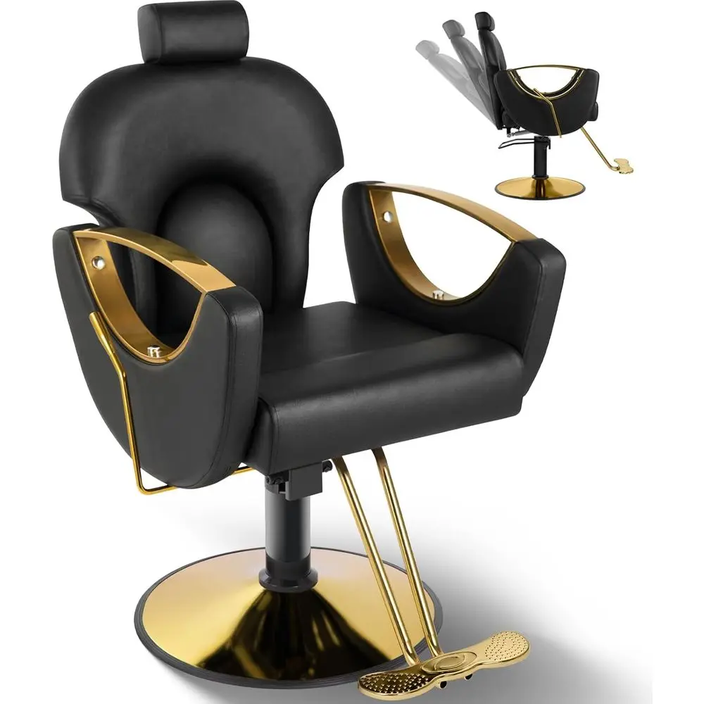 Chair Reclining Barber Hair Chair for Hair Stylist with Heavy Duty Hydraulic Pump, 360 Swivel Styling Beauty Spa Tattoo Equipmen
Chair Reclining Barber Hair Chair for Hair Stylist with Heavy Duty Hydraulic Pump, 360 Swivel Styling Beauty Spa Tattoo Equipmen