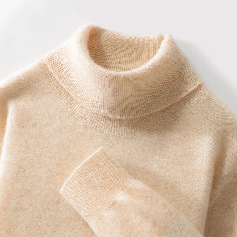 100% Merino Wool Solid Color Fashion Turtleneck Sweater Pullover Cashmere Loose Soft Comfortable Long Sleeves Clothing Top
100% Merino Wool Solid Color Fashion Turtleneck Sweater Pullover Cashmere Loose Soft Comfortable Long Sleeves Clothing Top