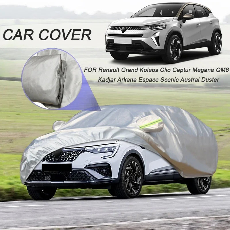 For Renault ARKANA AUSTRAL CAPTUR CLIO DUSTER ESPACE GRAND KOLEOS KADJAR KARDIAN KOLEOS QM6 MEGANE SCEN 210T Polyester Car Cover
For Renault ARKANA AUSTRAL CAPTUR CLIO DUSTER ESPACE GRAND KOLEOS KADJAR KARDIAN KOLEOS QM6 MEGANE SCEN 210T Polyester Car Cover
