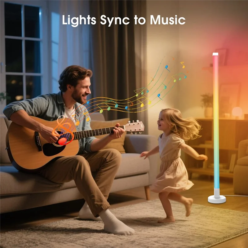 AAAF RGB LED Corner Floor Lamp, New Design With 16M Colors Over 200 Scenes, For Living Room& Game Room
AAAF RGB LED Corner Floor Lamp, New Design With 16M Colors Over 200 Scenes, For Living Room& Game Room