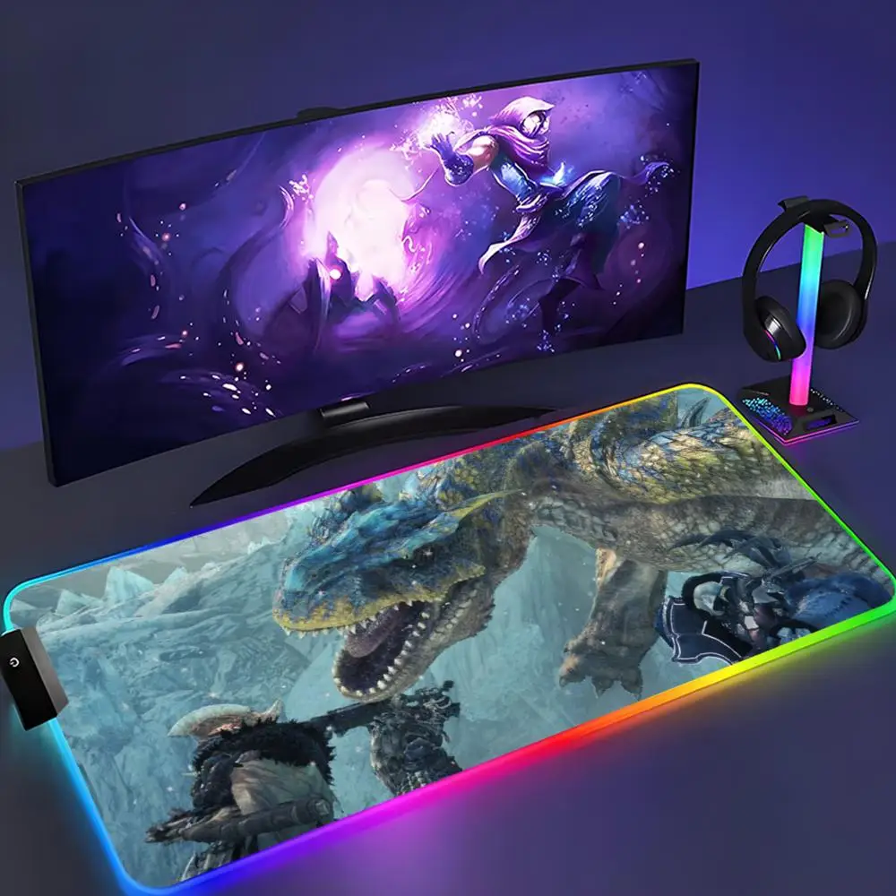 Коврик для мыши Monster Hunter XXL RGB коврик для мыши Kawaii игровые аксессуары компьютерная клавиатура большой светодиодный настольный коврик с подсветкой коврик для мыши
Коврик для мыши Monster Hunter XXL RGB коврик для мыши Kawaii игровые аксессуары компьютерная клавиатура большой светодиодный настольный коврик с подсветкой коврик для мыши