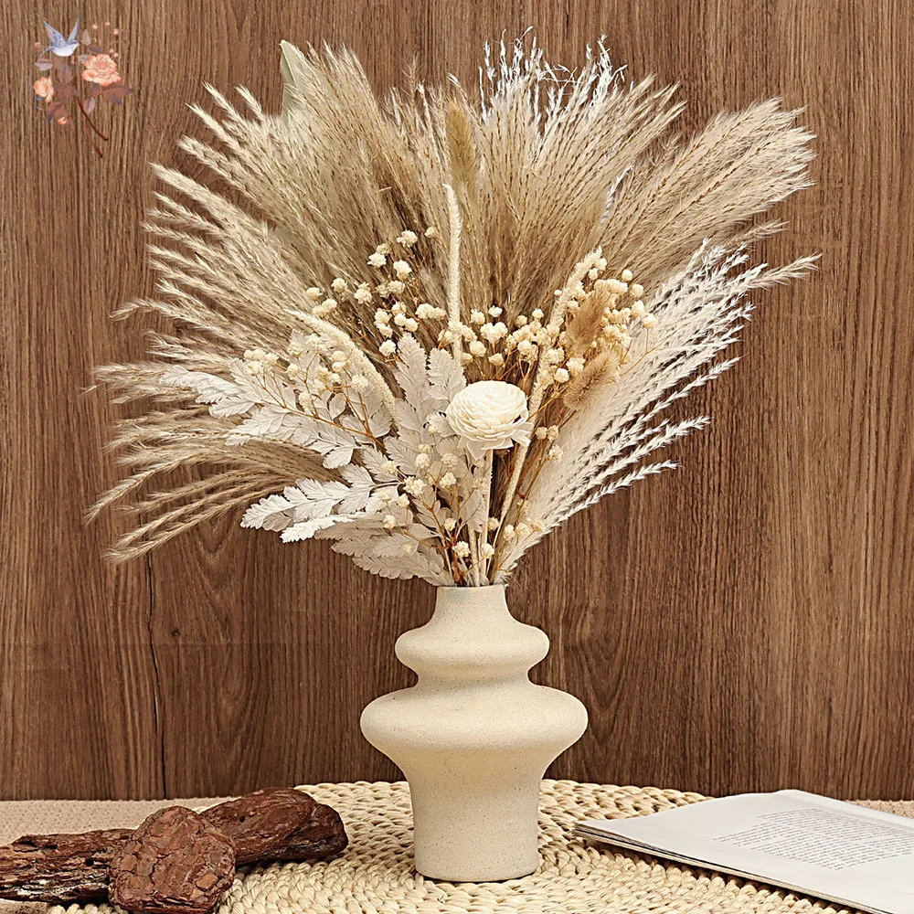 40 Pieces Dried Pampas Reeds Palm Leaves Bundle Boho Chic Home Decor Natural Flowers Baby's Breath Bouquets Country Arrangement
40 Pieces Dried Pampas Reeds Palm Leaves Bundle Boho Chic Home Decor Natural Flowers Baby's Breath Bouquets Country Arrangement