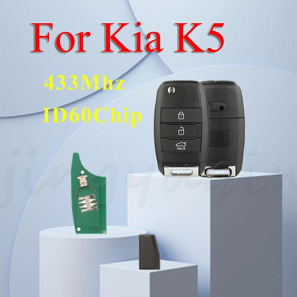 jingyuqin 3 Buttons 433MHZ FSK 4D60 Chip Remote Car Key Fob For Kia Sportage K5 Auto Control Filp Key Fob with TOY40/HU134 Blade
jingyuqin 3 Buttons 433MHZ FSK 4D60 Chip Remote Car Key Fob For Kia Sportage K5 Auto Control Filp Key Fob with TOY40/HU134 Blade