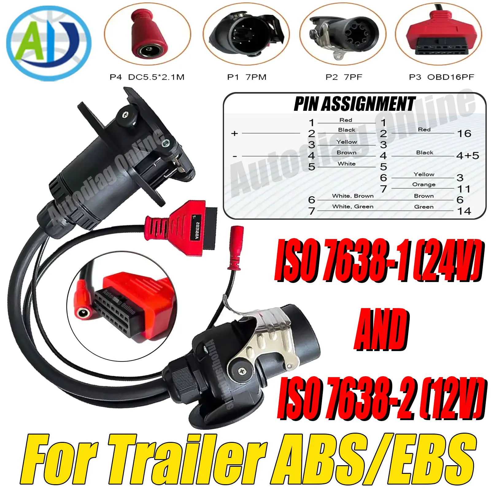 EBS ISO 7638 трейлер ABS OBDII диагностический кабель для Autel/Autocom/LUANCH сканирования для Bosch/Wabco грузовиков диагностический соединительный кабель
EBS ISO 7638 трейлер ABS OBDII диагностический кабель для Autel/Autocom/LUANCH сканирования для Bosch/Wabco грузовиков диагностический соединительный кабель