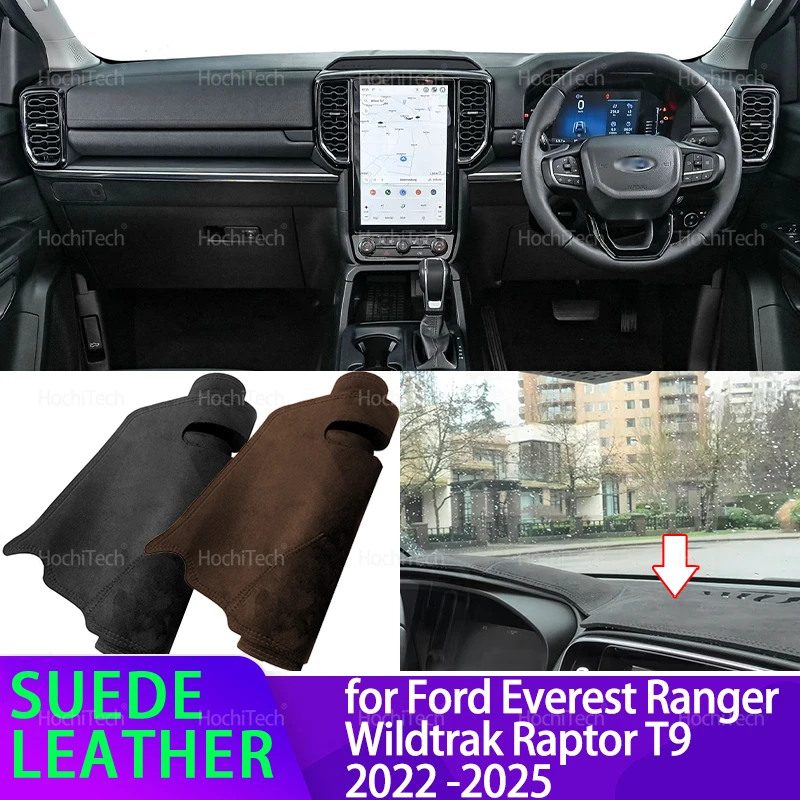 Car Suede Leather Dashboard Cover Dash Mat Carpet Cape Cushion Dashmat Pad for Ford Everest Ranger Wildtrak Raptor T9 2022-2025
Car Suede Leather Dashboard Cover Dash Mat Carpet Cape Cushion Dashmat Pad for Ford Everest Ranger Wildtrak Raptor T9 2022-2025