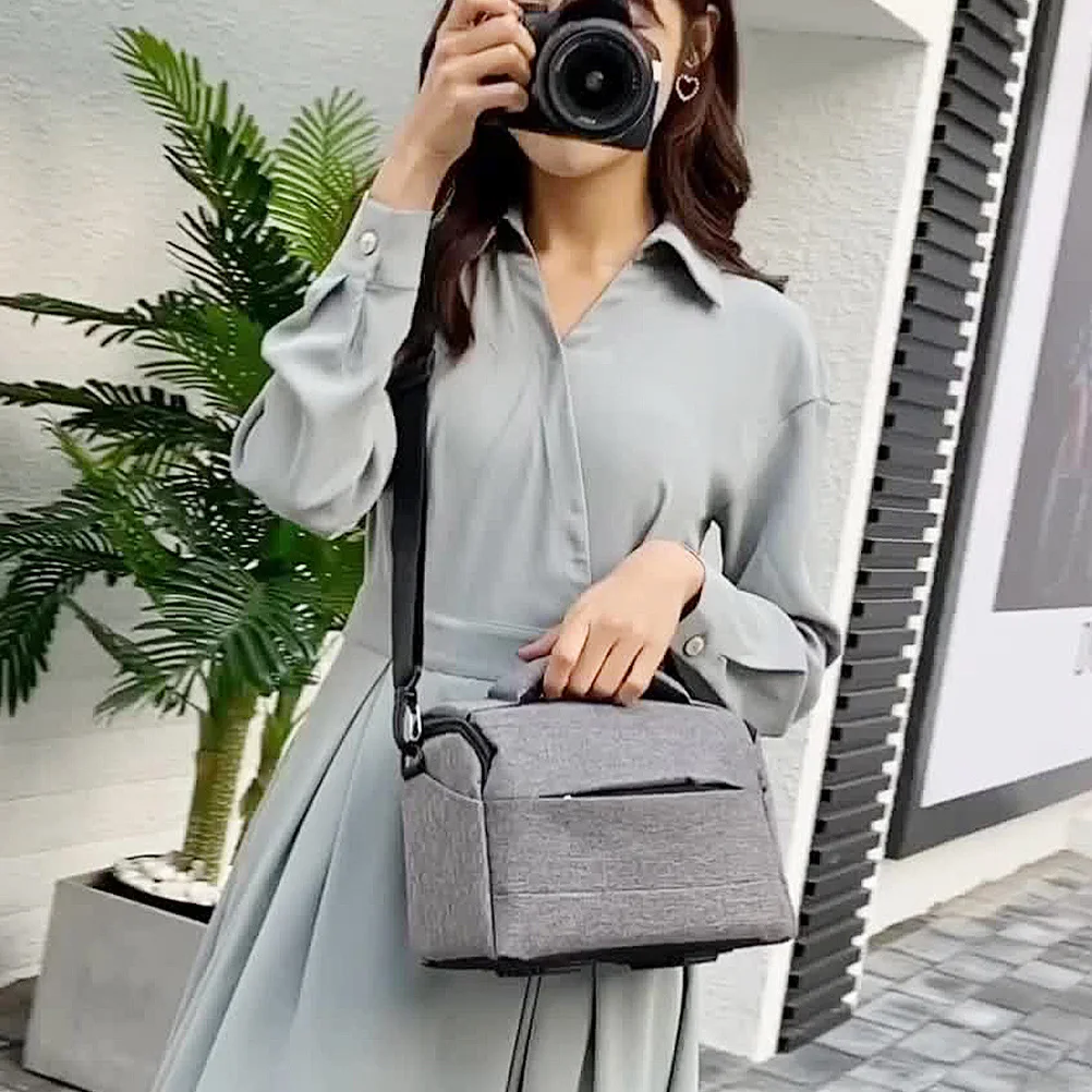 Travel Camera Bag Nylon Pouch Durable Large Capacity Lenses Accessories Adjustable Shoulder Strap Comfortable Handle Cross-Body
Travel Camera Bag Nylon Pouch Durable Large Capacity Lenses Accessories Adjustable Shoulder Strap Comfortable Handle Cross-Body