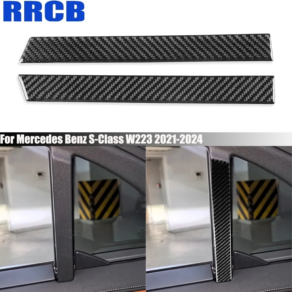 Carbon Fiber Car Accessories C-pillar Window Panel Interior Trim Cover Sticker For Mercedes Benz Maybach S-Class W223 2021-2024
Carbon Fiber Car Accessories C-pillar Window Panel Interior Trim Cover Sticker For Mercedes Benz Maybach S-Class W223 2021-2024