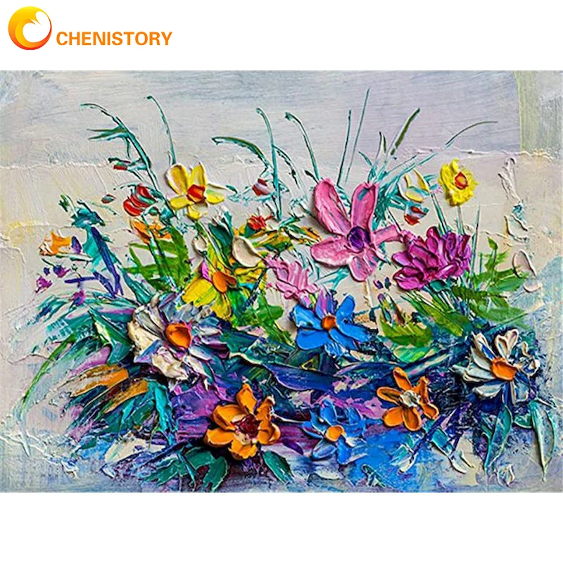 CHENISTORY Paint By Numbers Hand Painted Home Decor Kits Drawing Canvas DIY Oil Coloring Painting Flower Pictures By Numbers
CHENISTORY Paint By Numbers Hand Painted Home Decor Kits Drawing Canvas DIY Oil Coloring Painting Flower Pictures By Numbers