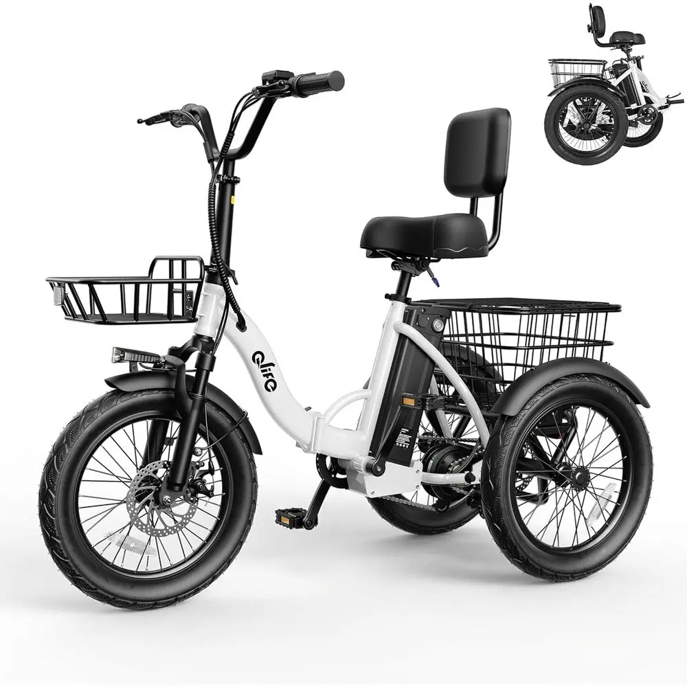 Triker Electric Bike, 1200W BrushlMotor olding Trike Ebike, 48V10.4AH Removable Battery, 3 Wheel Electric ycle, 18 Tire Tricycle
Triker Electric Bike, 1200W BrushlMotor olding Trike Ebike, 48V10.4AH Removable Battery, 3 Wheel Electric ycle, 18 Tire Tricycle