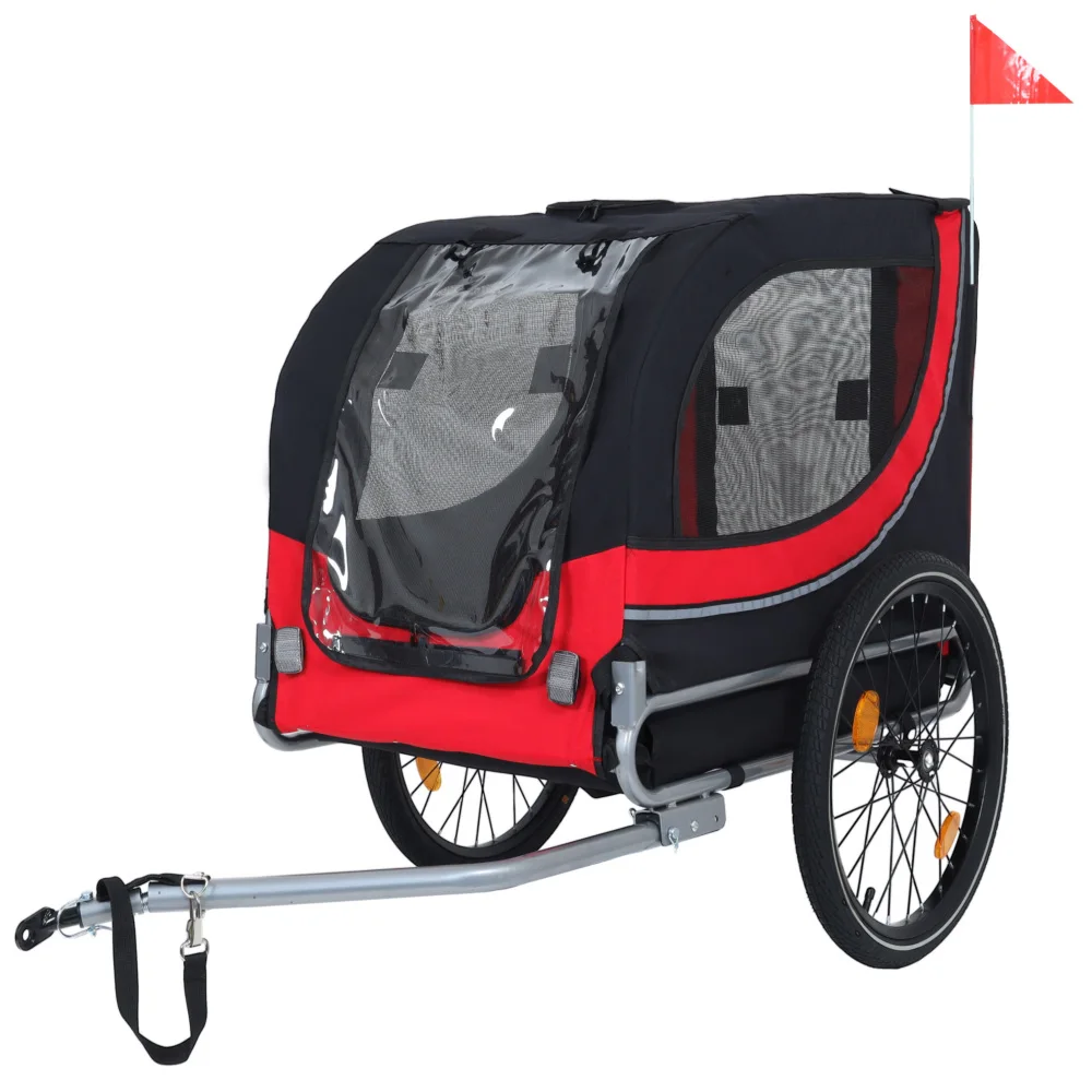 Large Folding Bike Trailer for Dogs – 66LB Capacity All-Terrain Pet Carrier, Durable Steel Frame for Cycling, Jogging, Camping & Outdoor Adventures, Black- Red
Large Folding Bike Trailer for Dogs – 66LB Capacity All-Terrain Pet Carrier, Durable Steel Frame for Cycling, Jogging, Camping & Outdoor Adventures, Black- Red