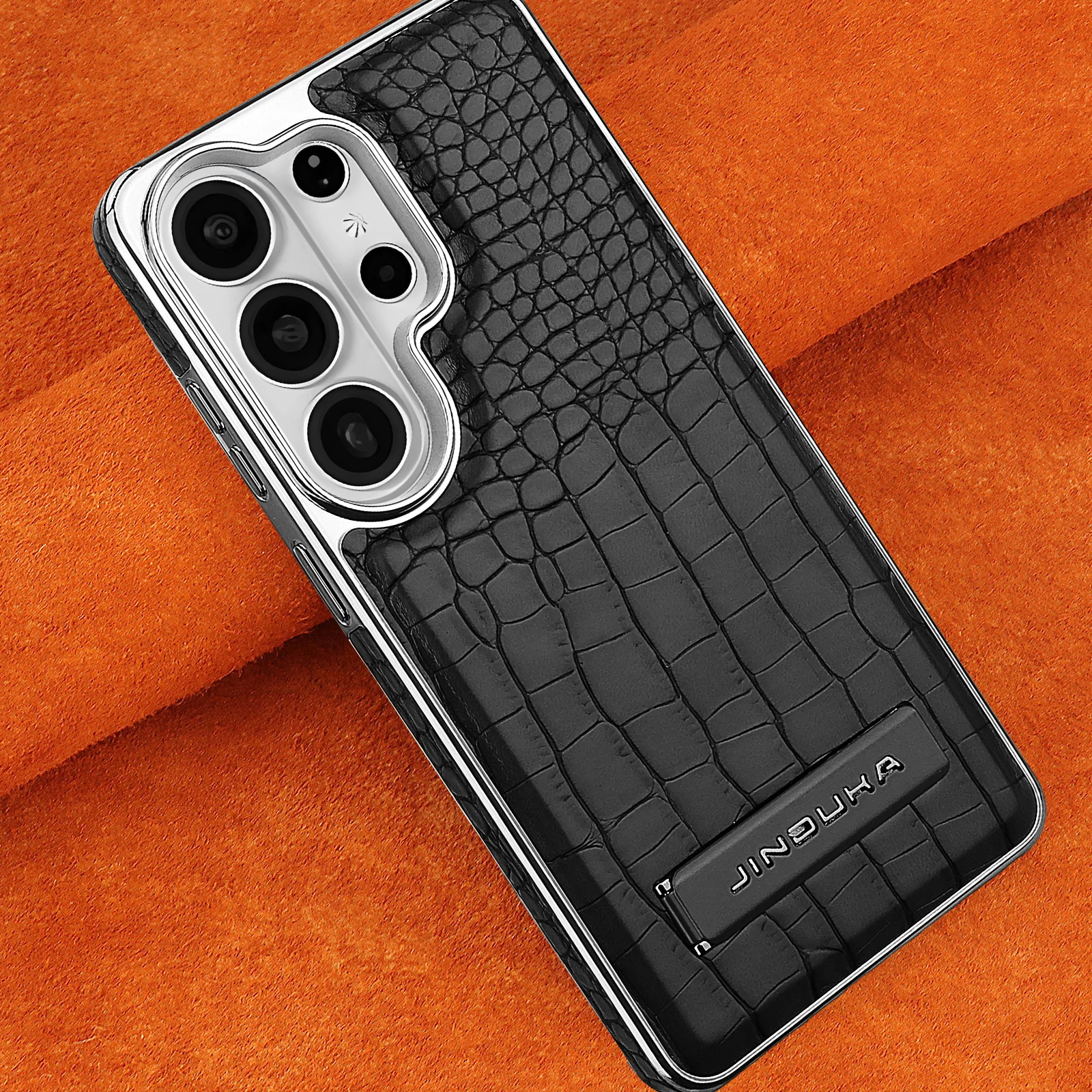 High Quality Leather Holder Electroplate Phone Case,for Samsung Galaxy S23 S24 S25 S26 Ultra S24 S25 Plus Bracket Magnetic Cover
High Quality Leather Holder Electroplate Phone Case,for Samsung Galaxy S23 S24 S25 S26 Ultra S24 S25 Plus Bracket Magnetic Cover