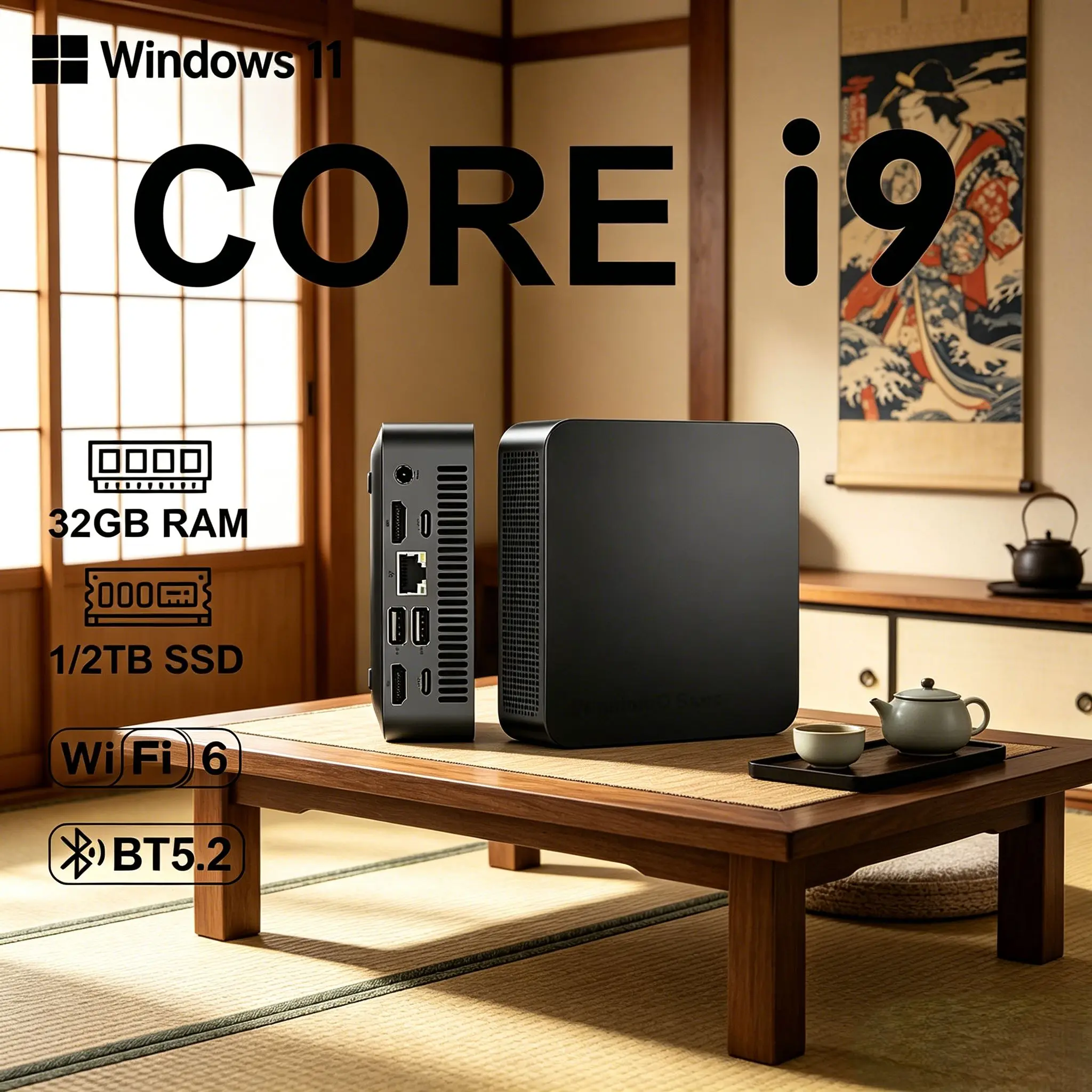 Laptop Core I910980 HK Mini PC Windows 11 Pro 32GB 1TB 2TB SSD, WiFi6 BT5.2, 4K UHD Office Study Micro Host
Laptop Core I910980 HK Mini PC Windows 11 Pro 32GB 1TB 2TB SSD, WiFi6 BT5.2, 4K UHD Office Study Micro Host