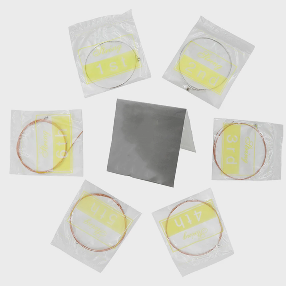 6 Pcs Phosphor Bronze Guitar Strings Replacement Acoustic Bass Folk Guitar Supplies Women Musical Instrument Accessories
6 Pcs Phosphor Bronze Guitar Strings Replacement Acoustic Bass Folk Guitar Supplies Women Musical Instrument Accessories