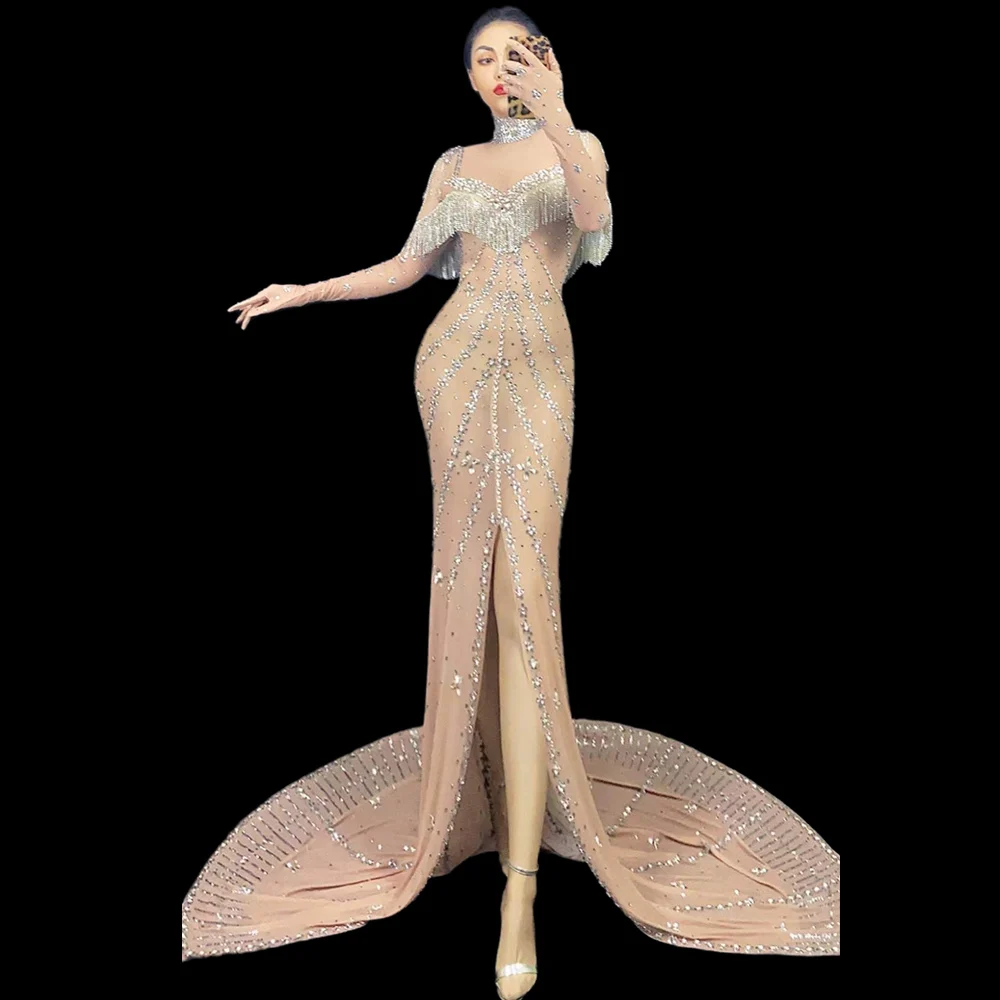 Bodycon Party Trailing Dress Women Sexy Evening Prom Gowns Off Shoulder Mermaid Long Dress Singer Stage Performance Costumes
Bodycon Party Trailing Dress Women Sexy Evening Prom Gowns Off Shoulder Mermaid Long Dress Singer Stage Performance Costumes