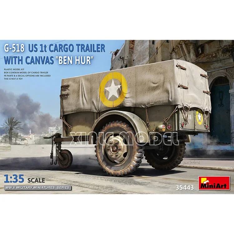 MiniArt пластиковый собранный комплект модели автомобиля 35443 G-518 США 1-тонный грузовой прицеп Ben Hur с холстом 1/35
MiniArt пластиковый собранный комплект модели автомобиля 35443 G-518 США 1-тонный грузовой прицеп Ben Hur с холстом 1/35