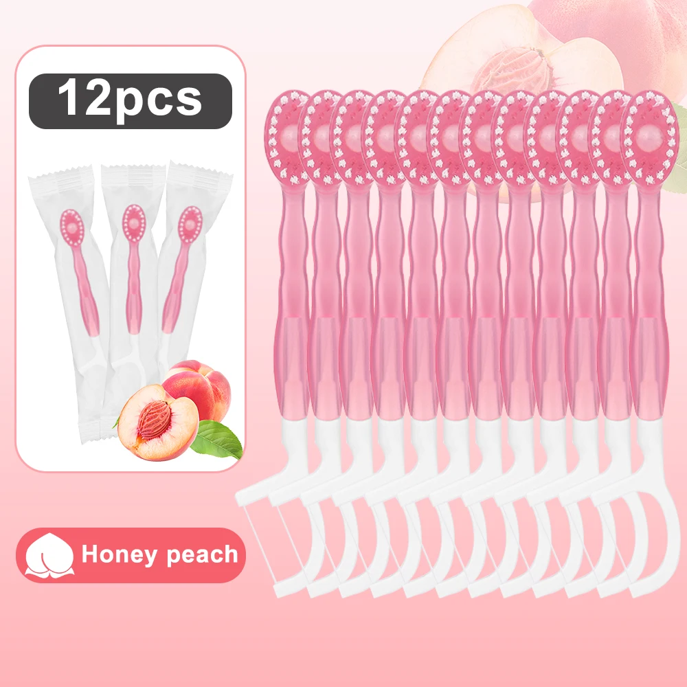 12PCS Disposable Toothbrush 5 in 1 Bead Toothbrush Floss Pick Tongue Scraper Portable Burst Toothbrush Cleaning After Meals Use
12PCS Disposable Toothbrush 5 in 1 Bead Toothbrush Floss Pick Tongue Scraper Portable Burst Toothbrush Cleaning After Meals Use