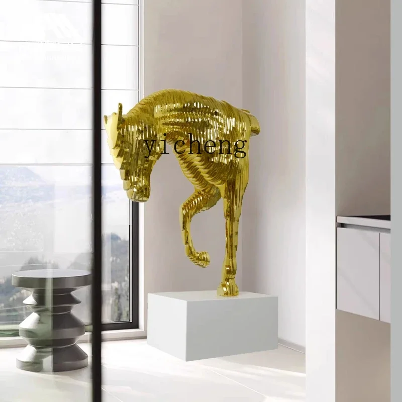 ZK Hotel Matou Sculpture Club Sales Department Hall Entrance Aisle Floor Ornament Creative Animal Crafts
ZK Hotel Matou Sculpture Club Sales Department Hall Entrance Aisle Floor Ornament Creative Animal Crafts