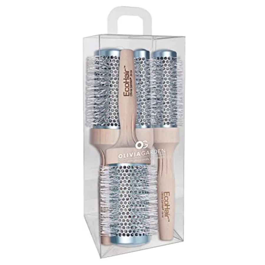 EcoHair Thermal Bamboo Round Hair Brush - Not Electrical - Ceramic Blowout Brush for Normal to Thick Hair
EcoHair Thermal Bamboo Round Hair Brush - Not Electrical - Ceramic Blowout Brush for Normal to Thick Hair