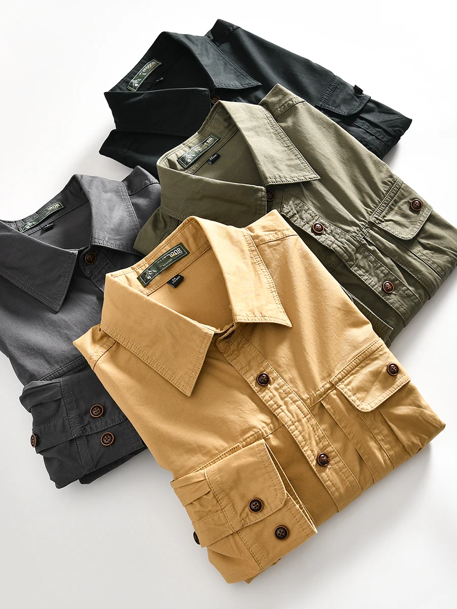 Washed Pure Cotton Long Sleeve Shirt Jacket for Men Casual Spring Vintage Workwear American Hardman Style Standard Fit Youth ...
Washed Pure Cotton Long Sleeve Shirt Jacket for Men Casual Spring Vintage Workwear American Hardman Style Standard Fit Youth ...