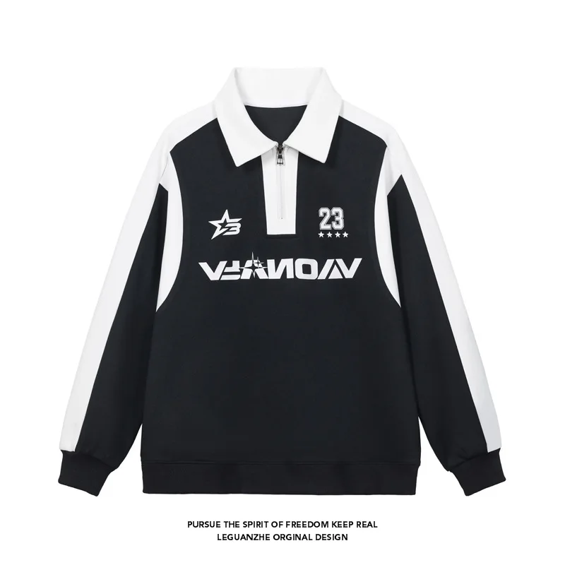【Mirrordust】2025Autumn New Large Size Collar Printed Color Block Sweatshirt American Street Style Baseball Half-Zip hooides M-5X
【Mirrordust】2025Autumn New Large Size Collar Printed Color Block Sweatshirt American Street Style Baseball Half-Zip hooides M-5X