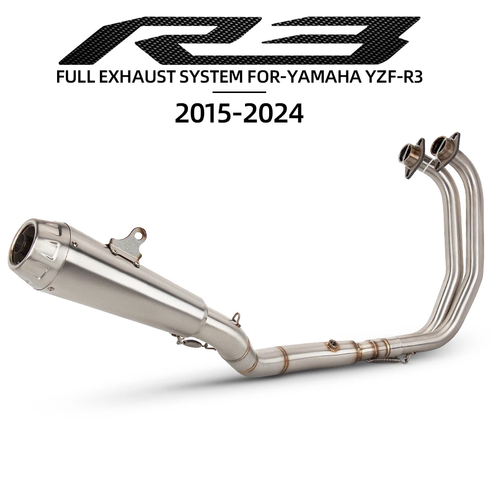 Motorcycle Exhaust Full System Street Bike Escape Kit Headers Tube with DB Killer Muffler For Yamaha R3 R25 MT03 MT25 2015-2026
Motorcycle Exhaust Full System Street Bike Escape Kit Headers Tube with DB Killer Muffler For Yamaha R3 R25 MT03 MT25 2015-2026