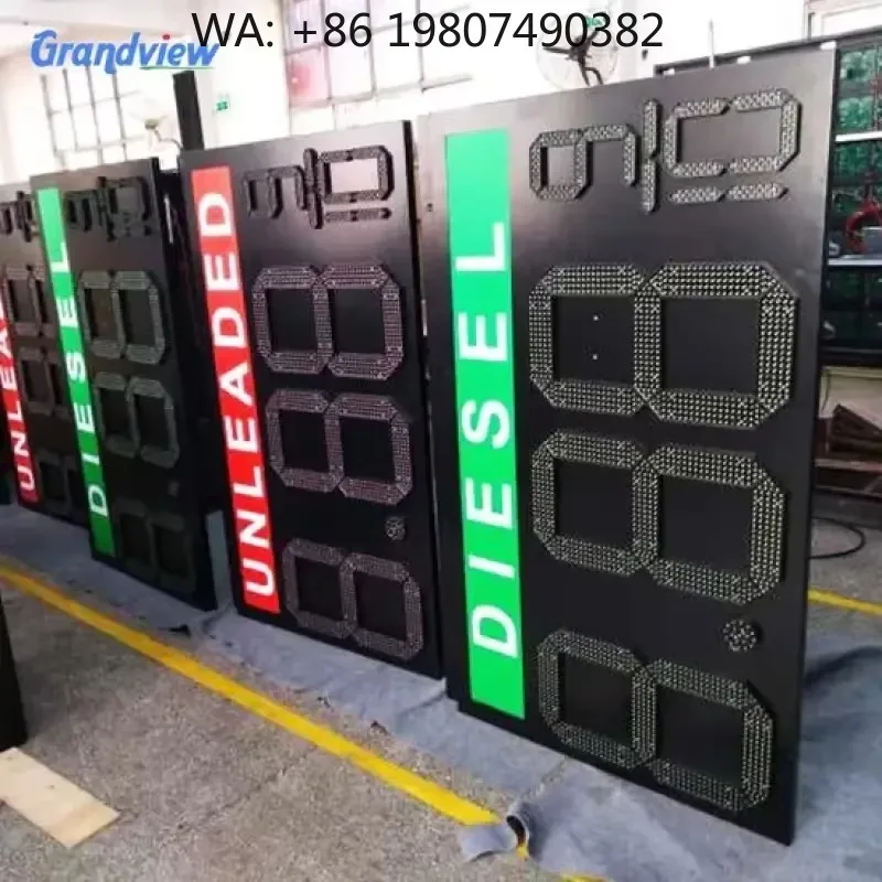 LED Gas Station Price Display Digital Station Billboard High Brightness Energy Saving Screen
LED Gas Station Price Display Digital Station Billboard High Brightness Energy Saving Screen